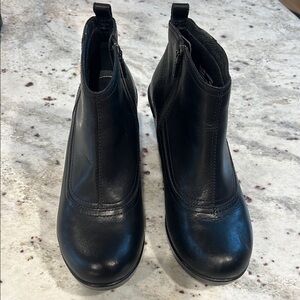Dansko Faith Wedge Boot - Black Leather